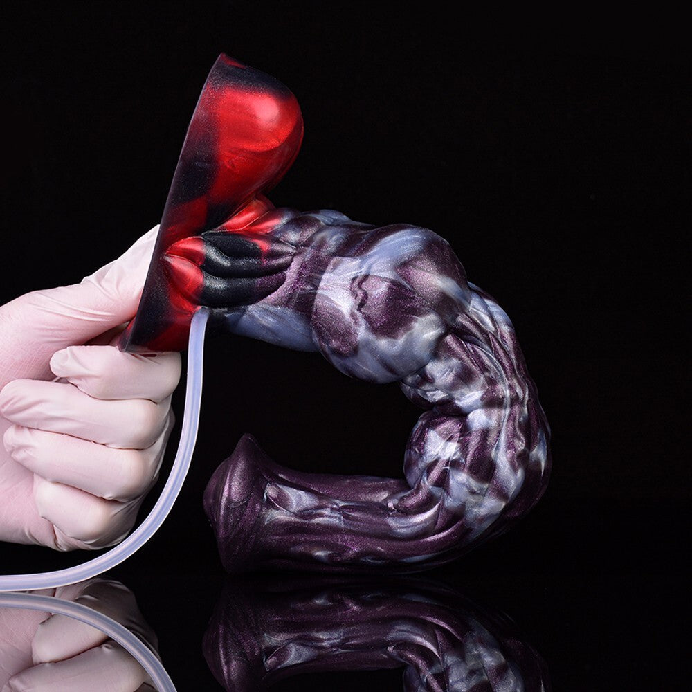 Squirting Fantasy Dildo with Suction Base – Strap-On Compatible Toy -The Torrent