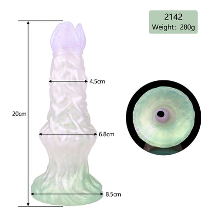 Fantasy Alien Egg-Laying Dildo | Ovipositor with Squirting Pump | Silicone Toy