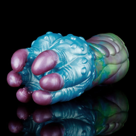 Fantasy Silicone Masturbator 7.5" Monster Claw Textured Tunnel Medical-Grade