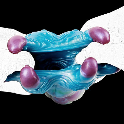 Fantasy Silicone Masturbator 7.5" Monster Claw Textured Tunnel Medical-Grade