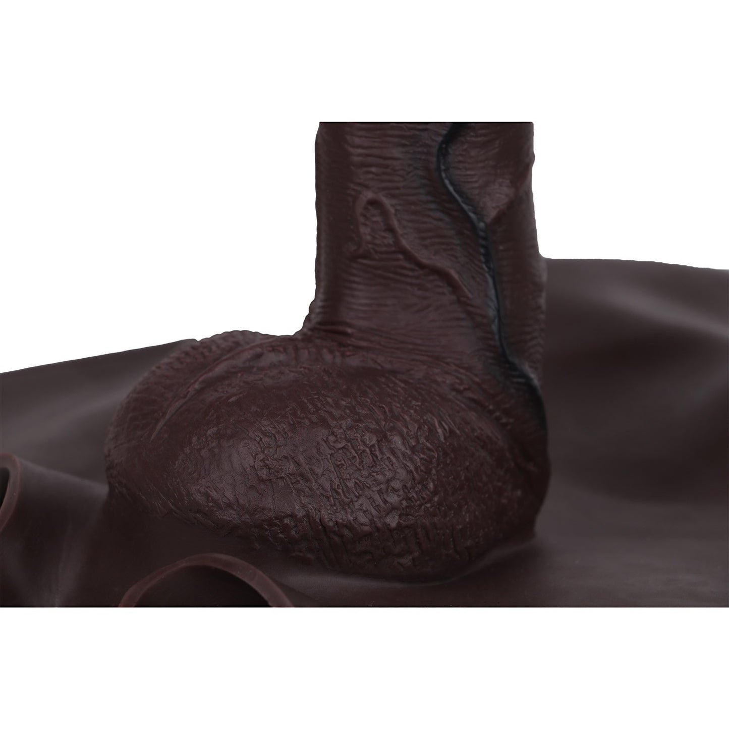 Silicone Hollow Penis Pants Brown 9.6" Wearable Sleeve Hyper Realistic