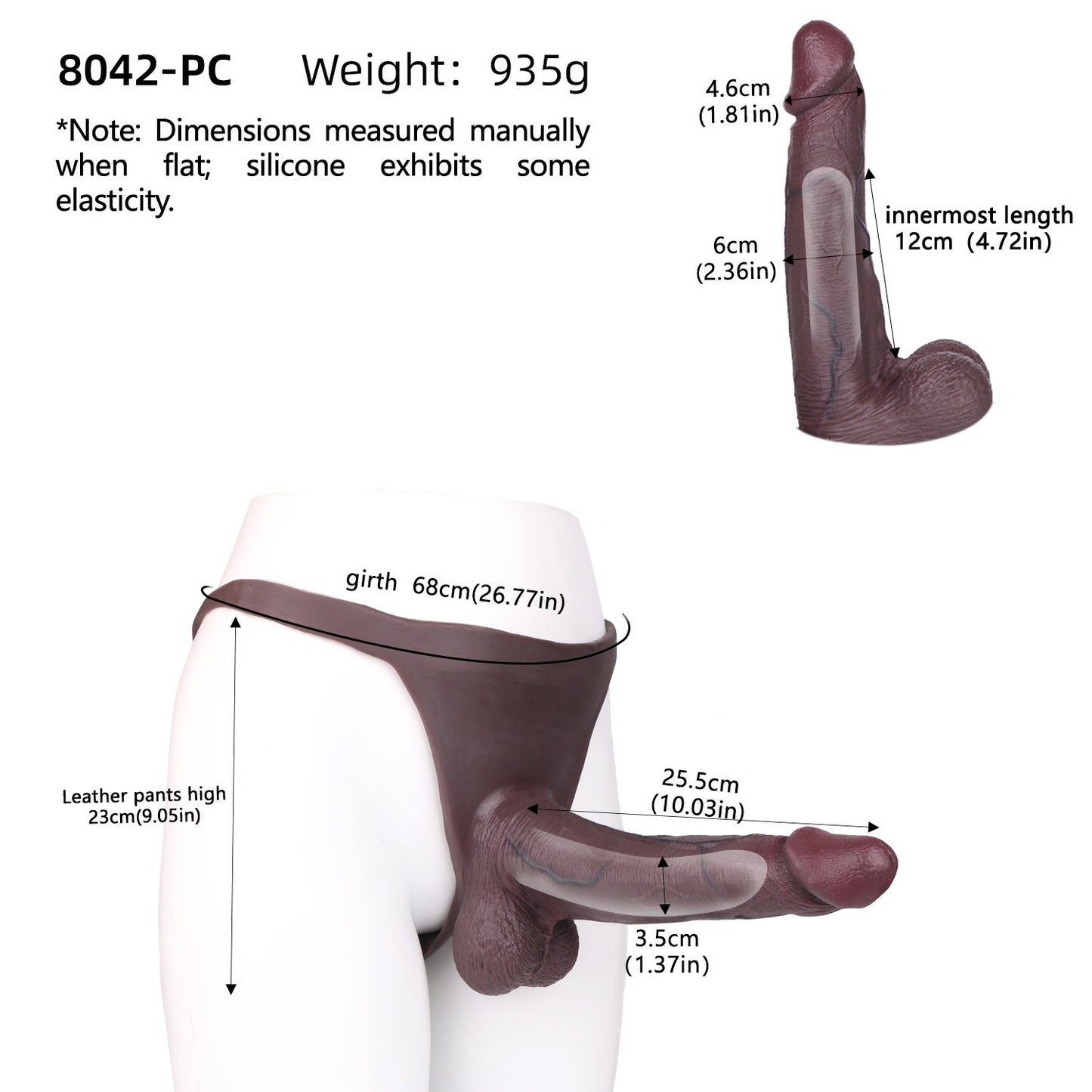 Hollow Wearable Silicone Dildo Pants – Hyper Realistic Body Enhancer for Play