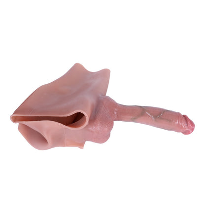 Hyper-Realistic 9.45" Long-Wear Silicone Dildo Pants – Full-Length Wearable
