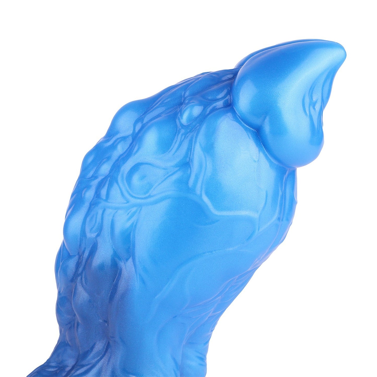 Dual Layer Fantasy Dildo Curved Textured Thick Shaft Strap On Compatible 8.46in