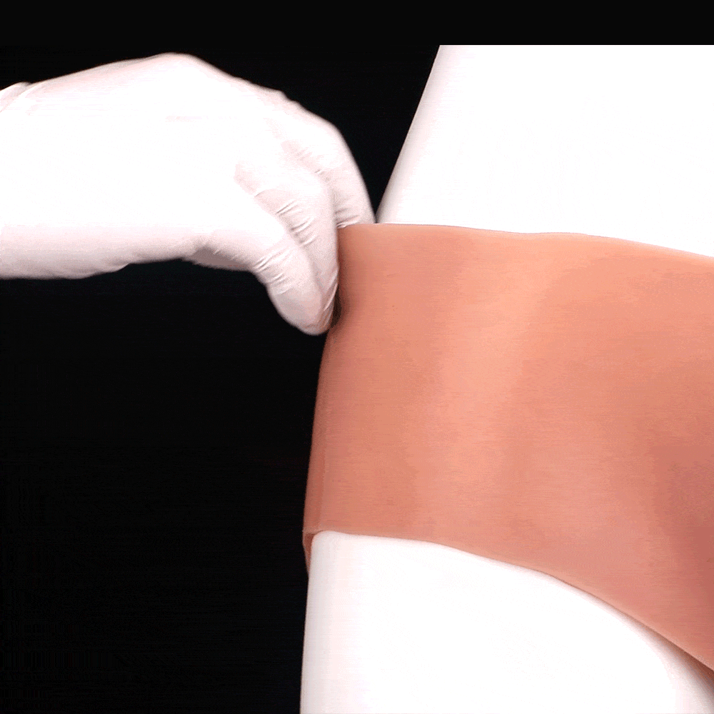 Realistic Wearable Penis Sleeve Pants – Strap-On, Hollow, 9.8 Inch