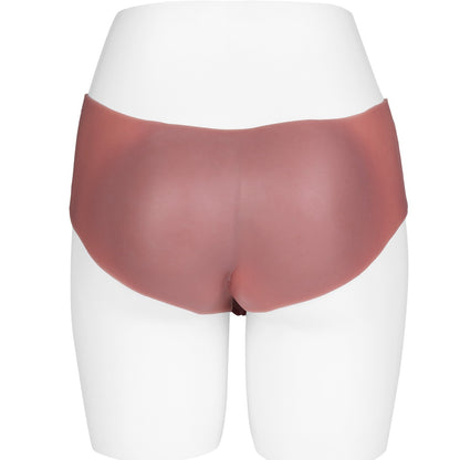 Realistic Wearable Penis Sleeve Pants – Strap-On, Hollow, 9.8 Inch