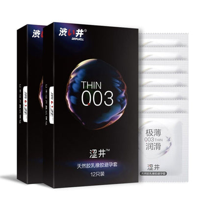 Ultra Thin Condoms 12 Pack Naked Feel Hyaluronic Acid Non Greasy