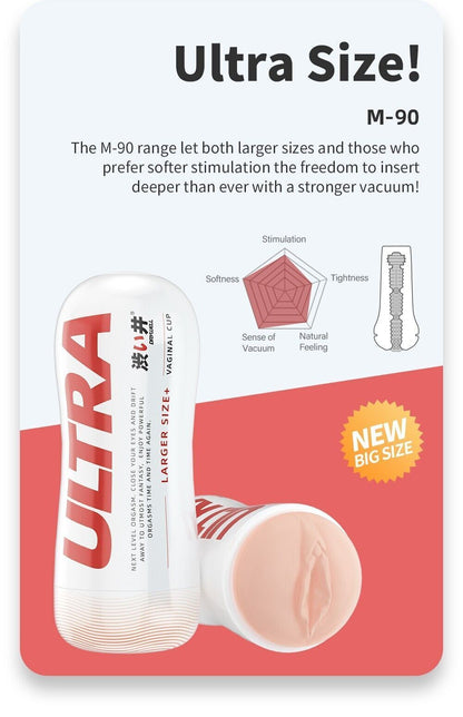 Men's Masturbator  Sex Toy- Soft Realistic Vagina Superior Size, Tight Real Feel