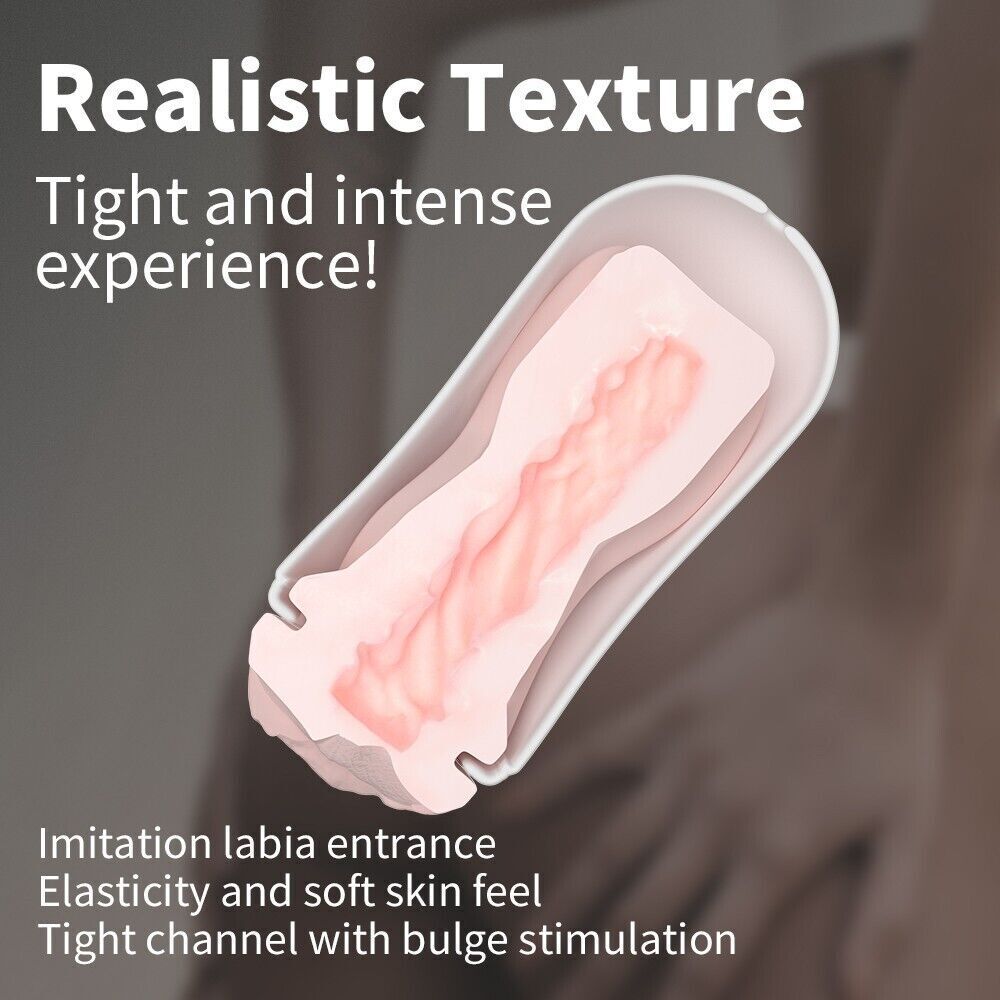 Men's Masturbator  Sex Toy- Soft Realistic Vagina Superior Size, Tight Real Feel
