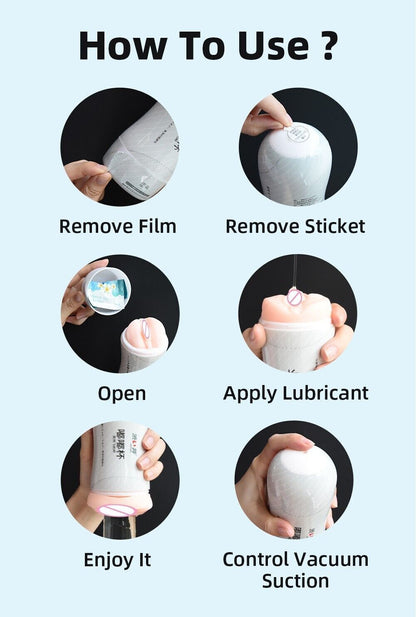 Men's Masturbator  Sex Toy- Soft Realistic Vagina Superior Size, Tight Real Feel