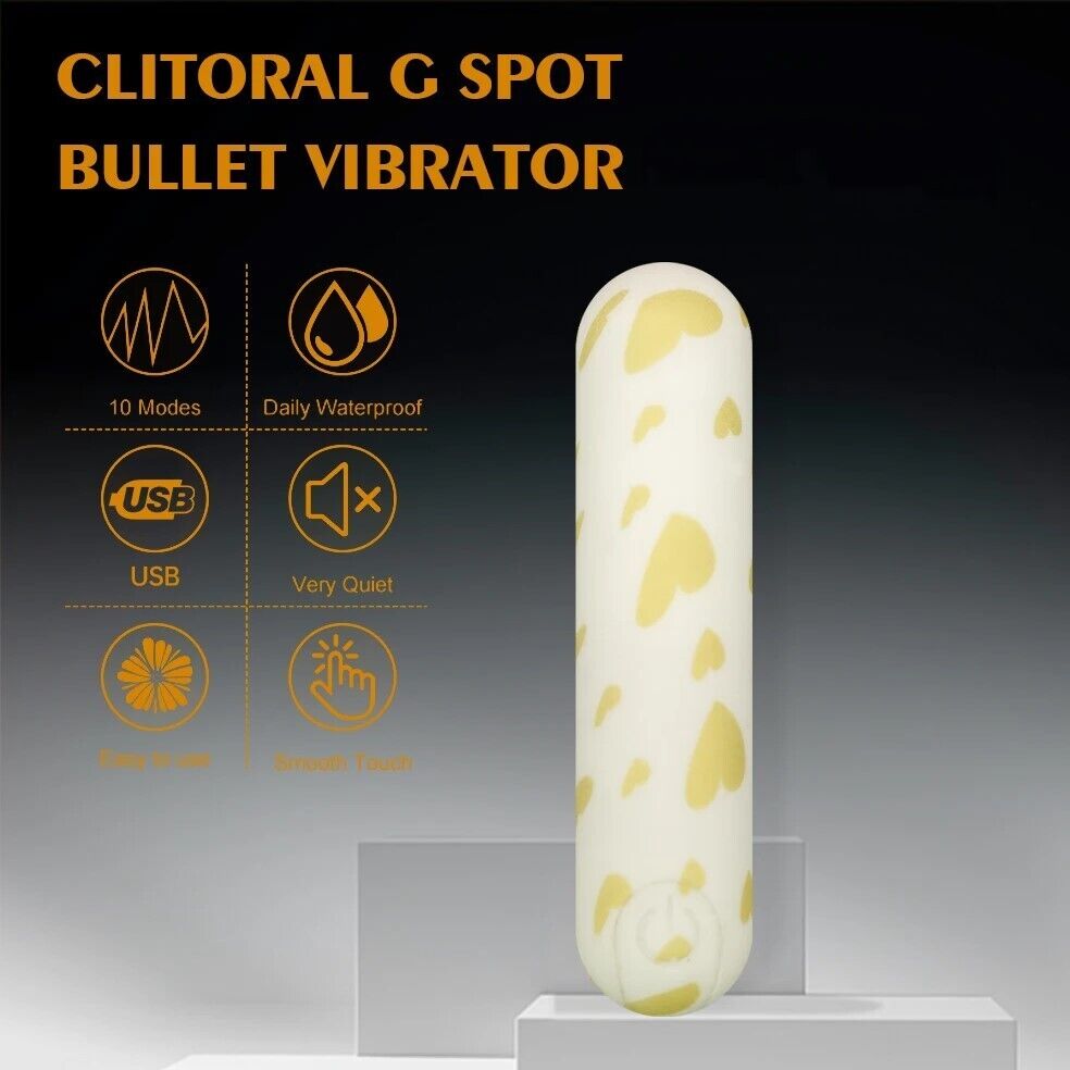 Watercolour Bullet Vibrators - USB Rechargeable | 10 Modes | Waterproof | Smooth