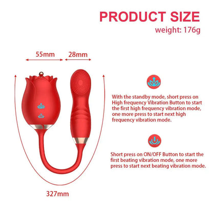 Clit Sucker with G-Spot Vibrator - Magnetic Charge