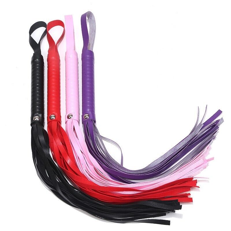 Strong Bondage Whips (Red, Black, Pink, or Purple)