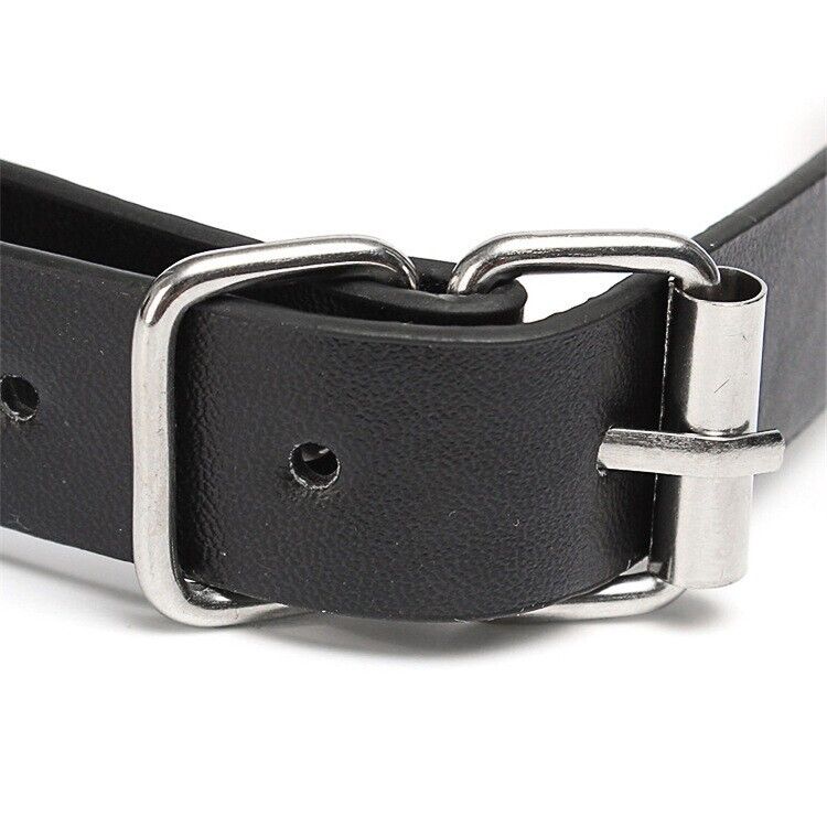 Ball Gag Bondage Collar with Nipple Clamps