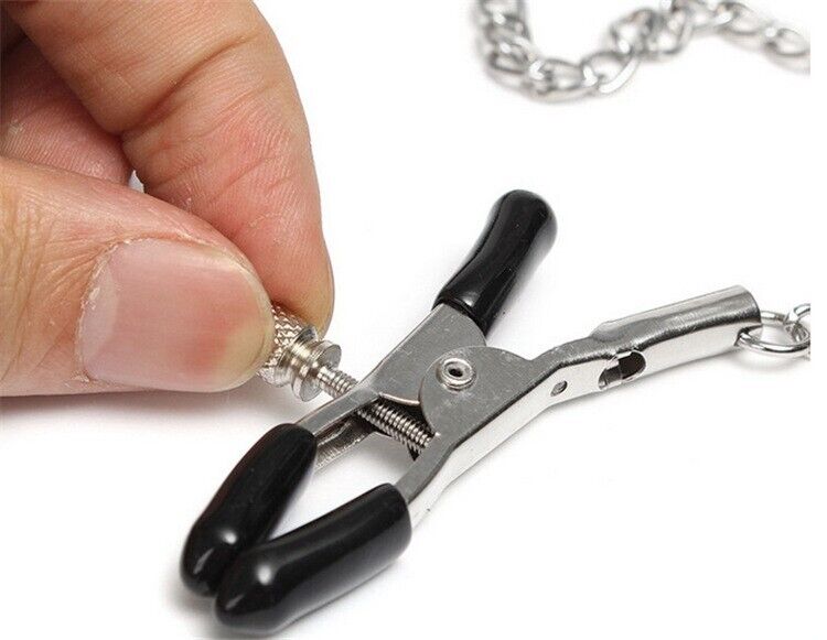 Ball Gag Bondage Collar with Nipple Clamps
