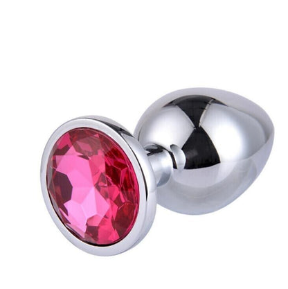 Crystal Anal Plug Set in Graduating Sizes (Pink)