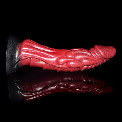 Mystical Fusion - Red and Black Fantasy Dildo - 8.5Inch Length & 2Inch Girth