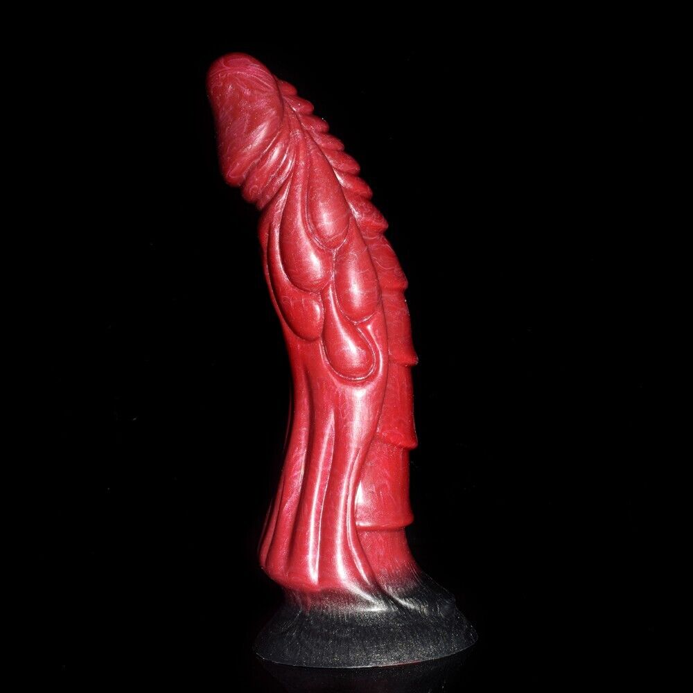 Mystical Fusion - Red and Black Fantasy Dildo - 8.5Inch Length & 2Inch Girth