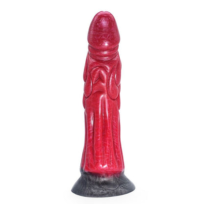 Mystical Fusion - Red and Black Fantasy Dildo - 8.5Inch Length & 2Inch Girth