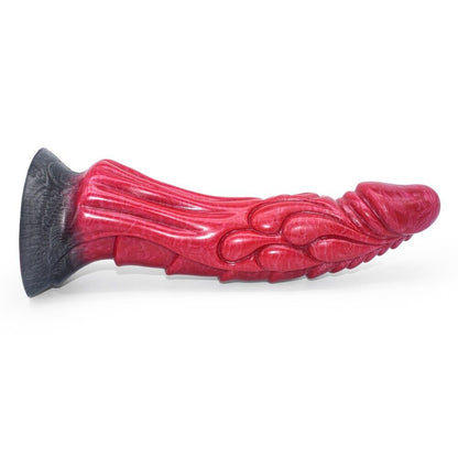 Mystical Fusion - Red and Black Fantasy Dildo - 8.5Inch Length & 2Inch Girth
