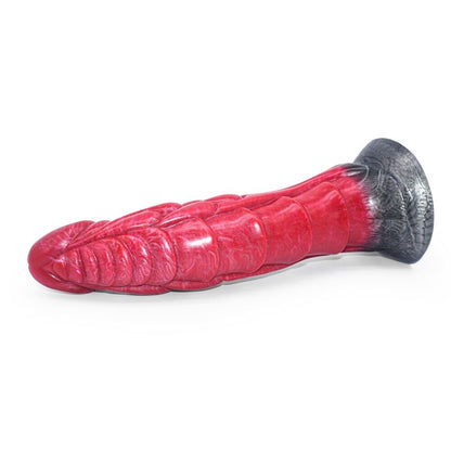Mystical Fusion - Red and Black Fantasy Dildo - 8.5Inch Length & 2Inch Girth