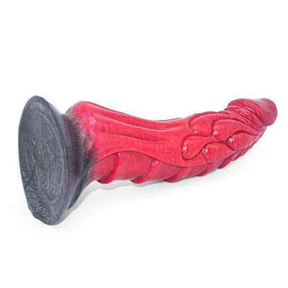 Mystical Fusion - Red and Black Fantasy Dildo - 8.5Inch Length & 2Inch Girth
