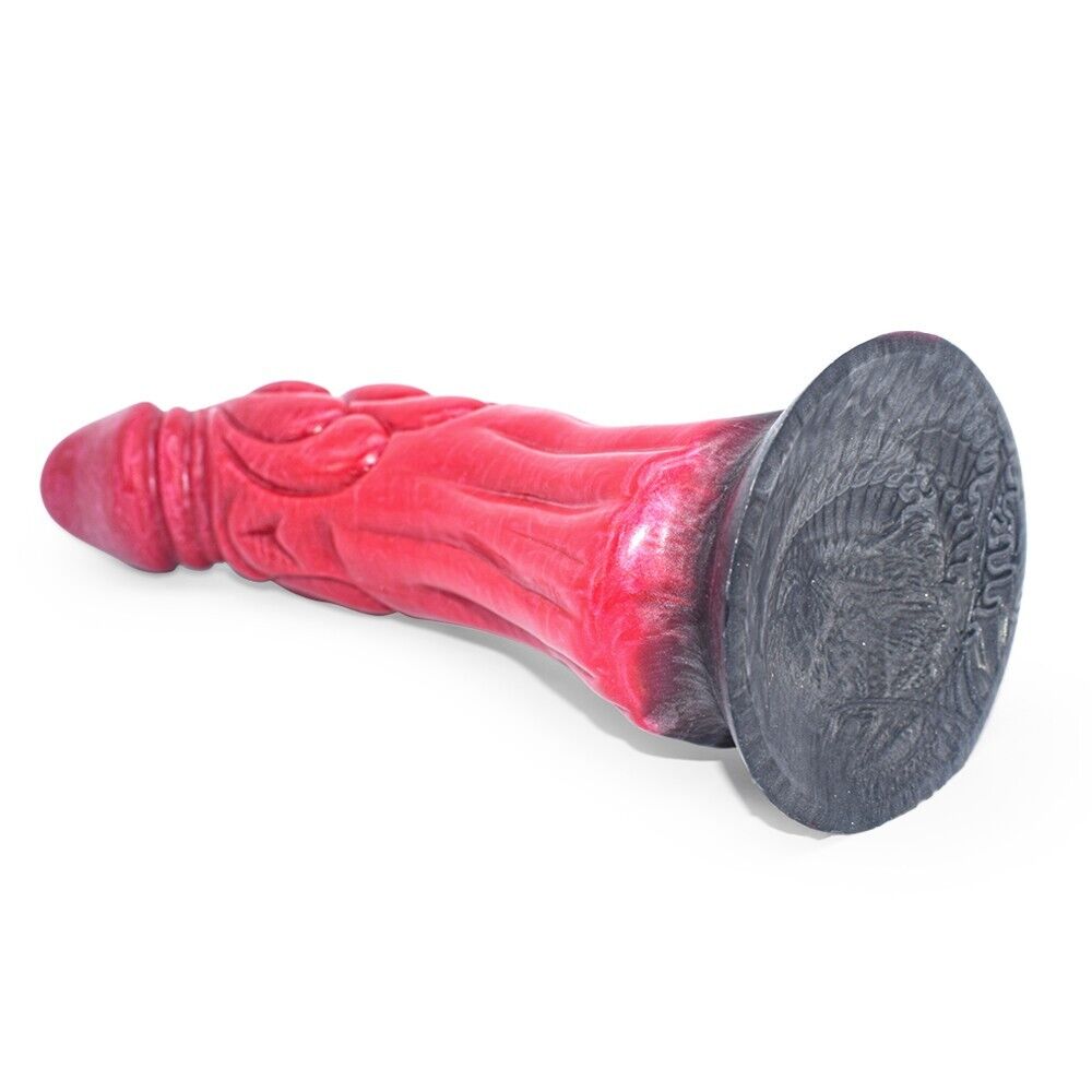 Mystical Fusion - Red and Black Fantasy Dildo - 8.5Inch Length & 2Inch Girth