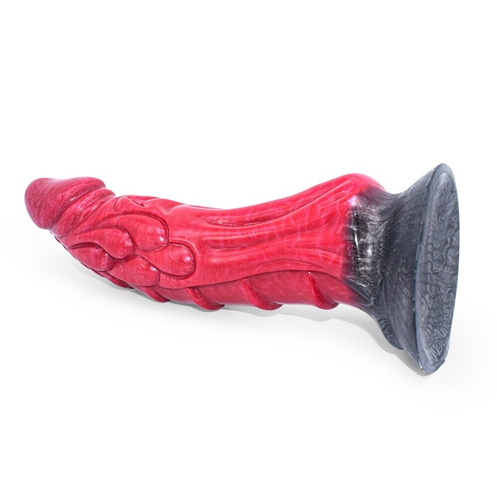 Mystical Fusion - Red and Black Fantasy Dildo - 8.5Inch Length & 2Inch Girth