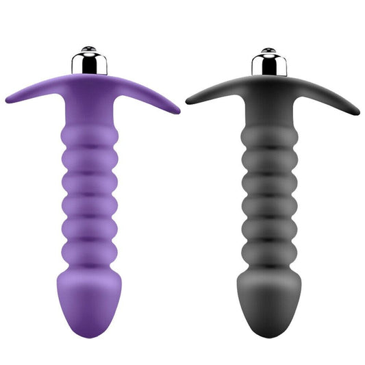 Velvet Ripples - Ribbed Vibrating Anal Plug for Supreme Pleasure | Anal Sex Toy