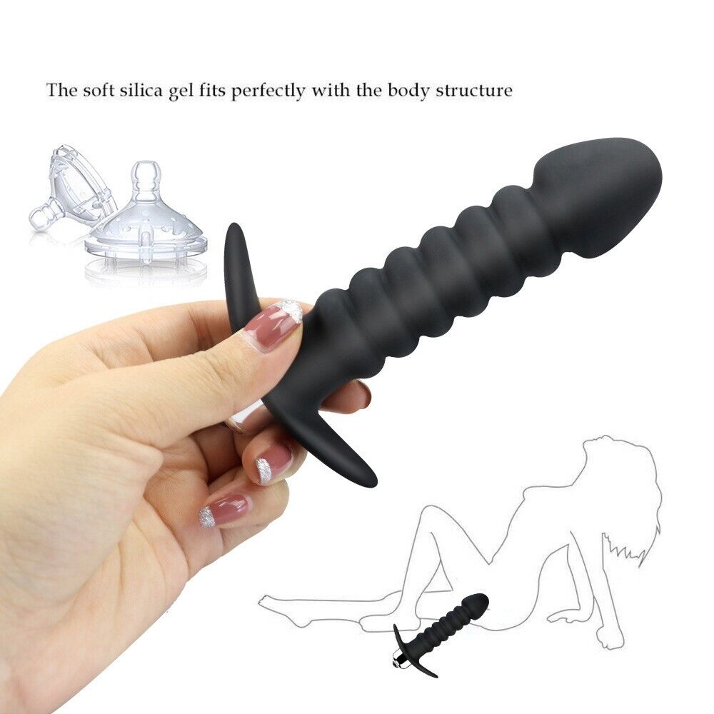 Velvet Ripples - Ribbed Vibrating Anal Plug for Supreme Pleasure | Anal Sex Toy