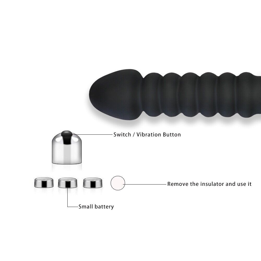 Velvet Ripples - Ribbed Vibrating Anal Plug for Supreme Pleasure | Anal Sex Toy