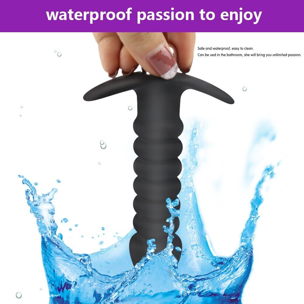 Velvet Ripples - Ribbed Vibrating Anal Plug for Supreme Pleasure | Anal Sex Toy