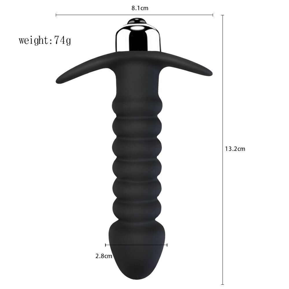 Velvet Ripples - Ribbed Vibrating Anal Plug for Supreme Pleasure | Anal Sex Toy