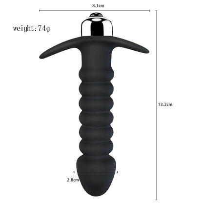Velvet Ripples - Ribbed Vibrating Anal Plug for Supreme Pleasure | Anal Sex Toy