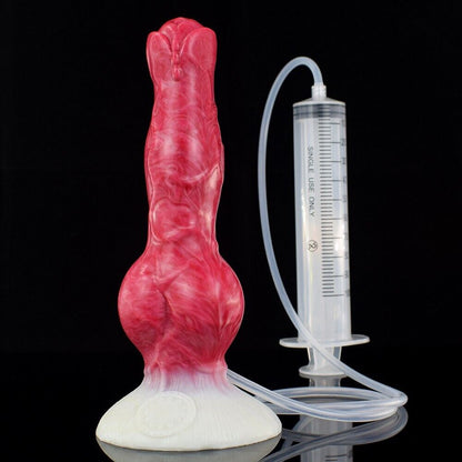 Fantasy Squirting Dildo with Injector & Hand Pump - Hellfire Roar