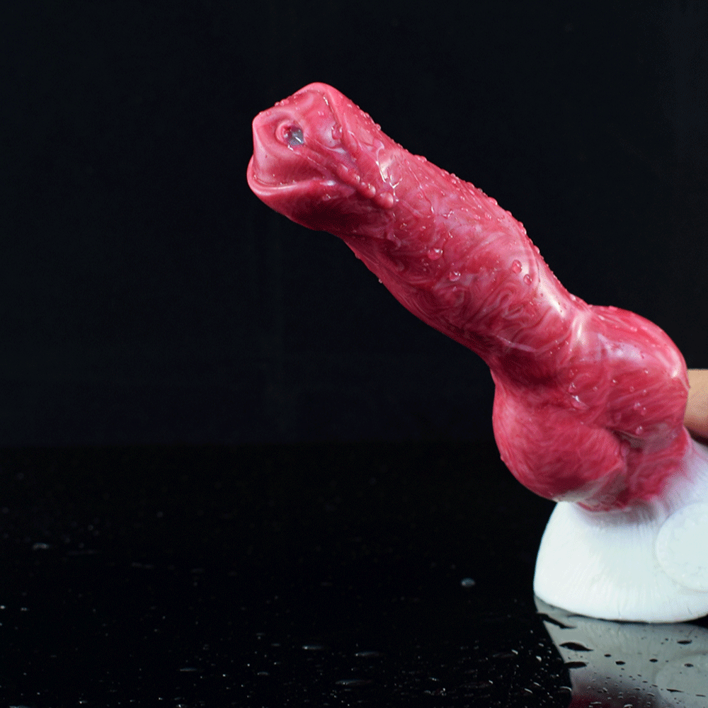 Fantasy Squirting Dildo with Injector & Hand Pump - Hellfire Roar