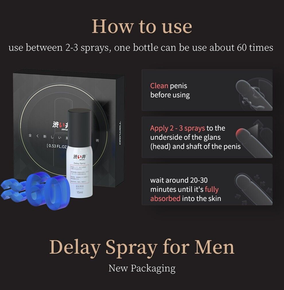 15ml Delay Sex Spray - Advanced Formula