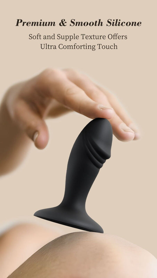 Seductive Charisma – Premium Silicone Anal Plug | Suction Cup – Black
