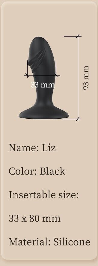 Seductive Charisma - Premium Black Silicone Anal Plug | Butt Plug | Sex Toy